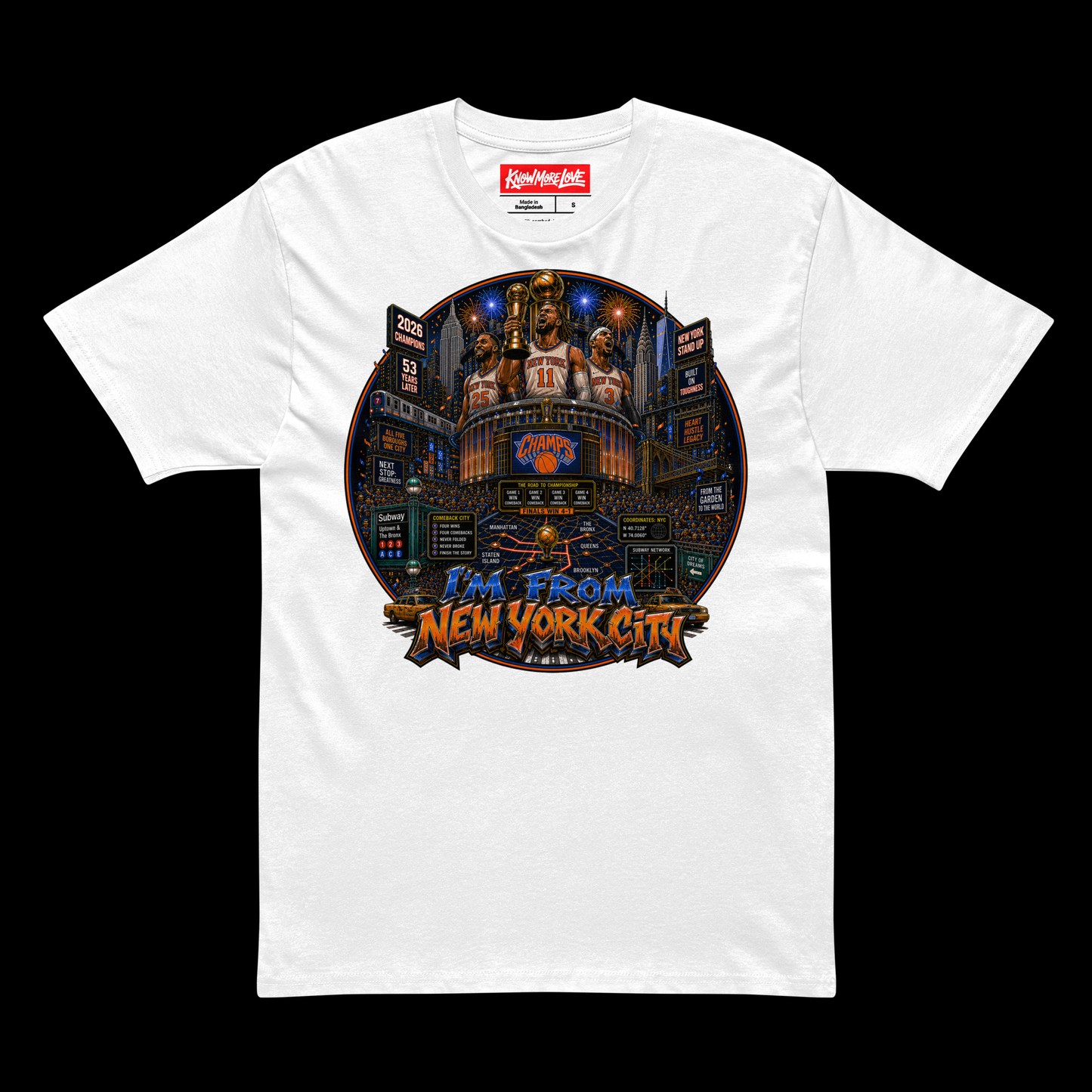 I'm From New York City Championship Streetwear Shirt | NYC Basketball Graphic Tee